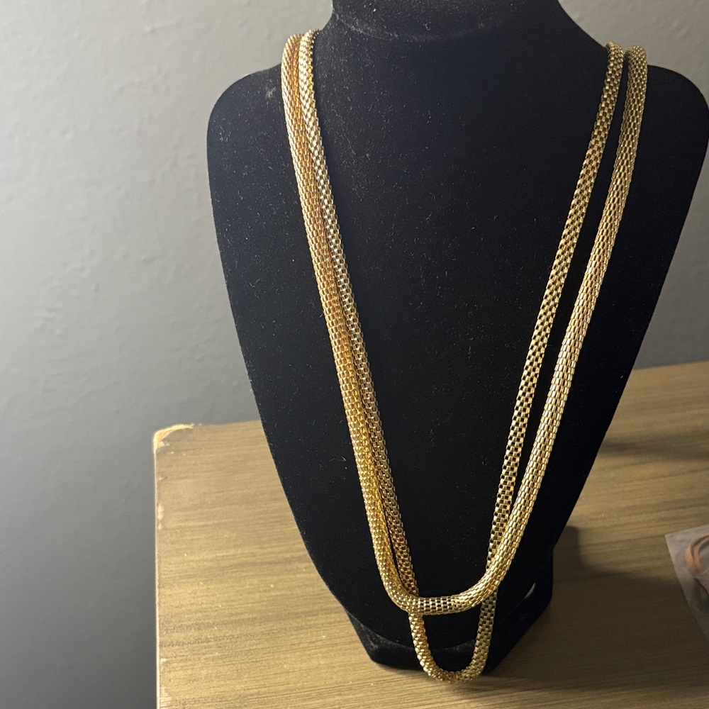 Gold Multi-Strand Women’s Chain Necklace